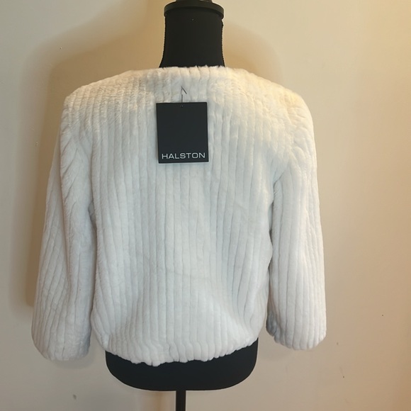 Halston Faux Fur Jacket - Picture 3 of 7